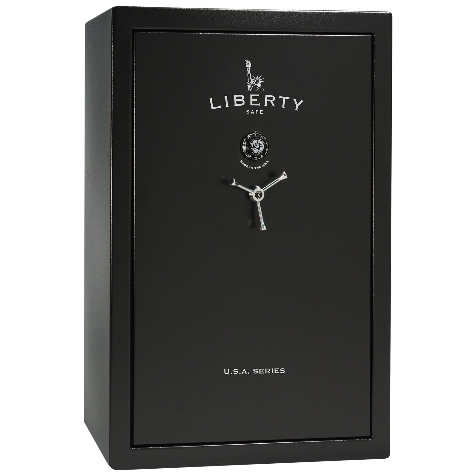 USA Series | Level 3 Security | 60 Minute Fire Rating | 48 | Dimensions: 60.5"(H) x 42”(W) x 22"(D) | Black Textured | Mechanical Lock - Closed Door